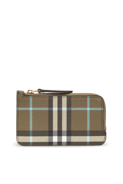 Shop Burberry Check In Green