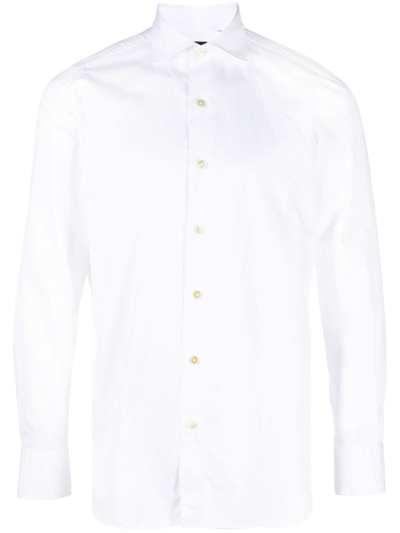 Shop Finamore 1925 Cotton Shirt In White