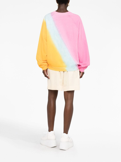 Shop Chloé Logo Cotton Sweatshirt In Multicolor