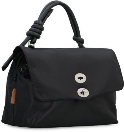 Shop Zanellato Postina M Nylon Handbag In Black