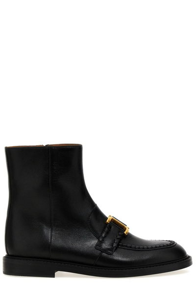 Shop Chloé Marcie Ankle Boots In Black