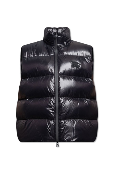Shop Burberry Northfield Quilted Padded Vest In Black