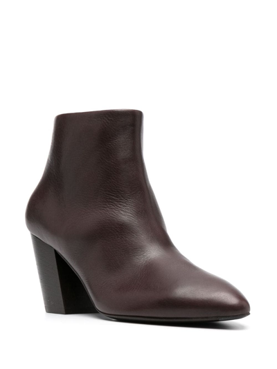 Officine Creative Sevre 90mm Leather Boots In Red