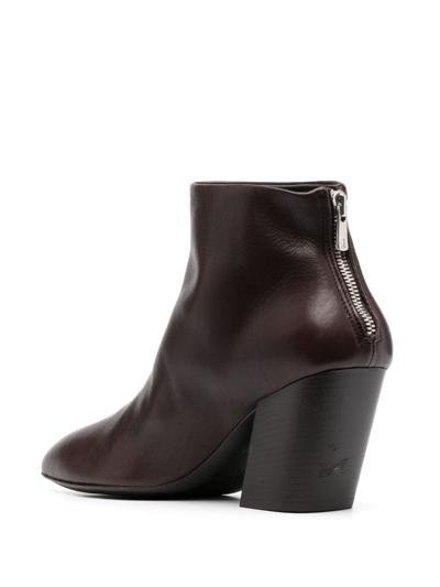 Officine Creative Sevre 90mm Leather Boots In Red