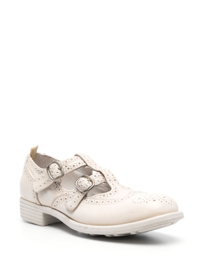 Officine Creative Calixte 056 Leather Oxfords In Neutrals