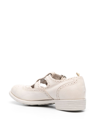 Officine Creative Calixte 056 Leather Oxfords In Neutrals