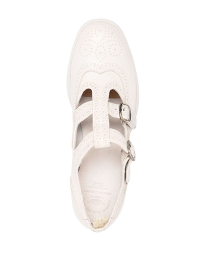 Officine Creative Calixte 056 Leather Oxfords In Neutrals