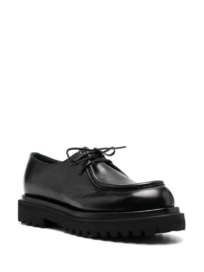 Officine Creative Wisal Leather Lace-up Shoes In Black