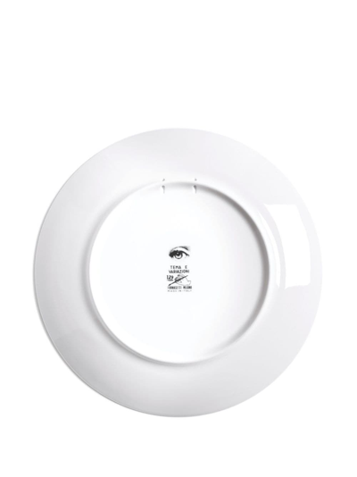 Fornasetti Tema E Variazioni Porcelain Plate (26cm) In White