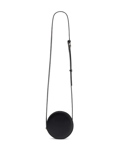 Ami Alexandre Mattiussi Logo-plaque Round Shoulder Bag In Black