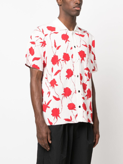 Jacquemus La Chemise Maille Rosa In White