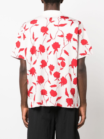 Jacquemus La Chemise Maille Rosa In White