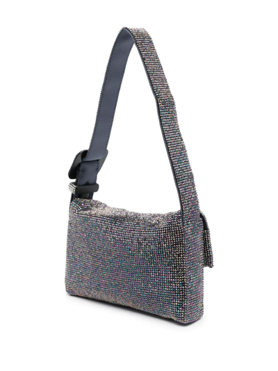 Shop Benedetta Bruzziches Vitty Crystal-embellished Shoulder Bag In Blue