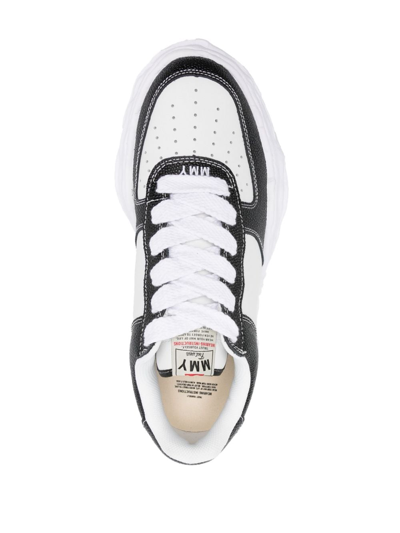 Shop Miharayasuhiro Wayne Low-top Sneakers In 黑色