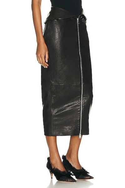 Shop Khaite Pepita Skirt In Black