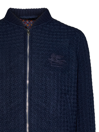 Shop Etro Jacket In Blue