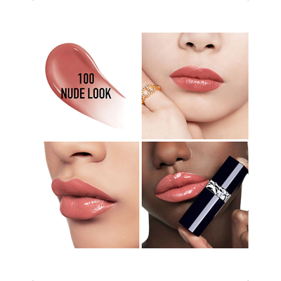 Shop Dior 100 Nude Look Rouge Forever Lacquer Lipstick 6ml