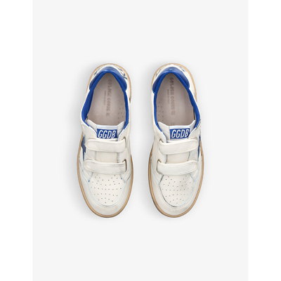 Golden Goose White June Sneakers For Kids With Star And Logo