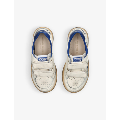 Golden Goose White June Sneakers For Kids With Star And Logo