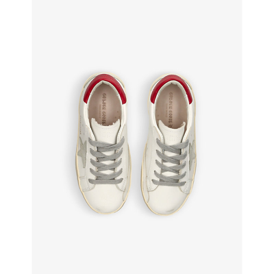 Shop Golden Goose Superstar Logo-print Leather Low-top Trainers 6 Months-5 Years In White