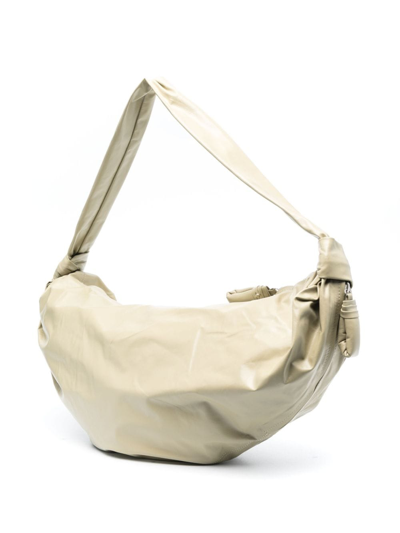 Lemaire Croissant Leather Shoulder Bag In Green