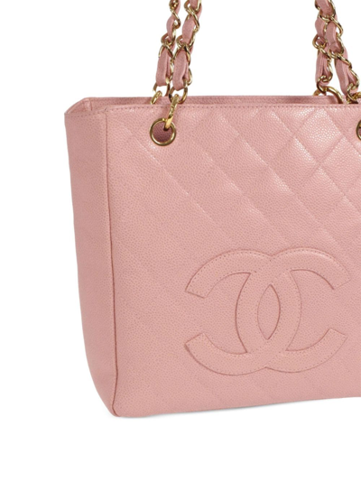 Pre-owned Chanel Petite 购物袋（2003年典藏款） In Pink