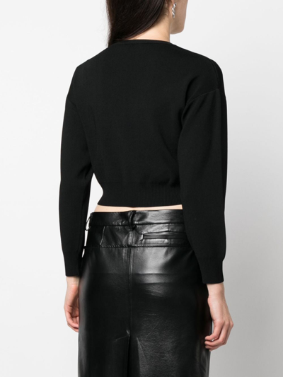 Yves Salomon Buttoned-shoulder Sweater In Black