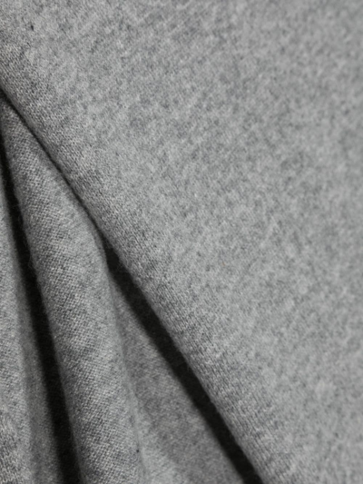 Shop Fabiana Filippi Virgin Wool Wraparound Scarf In Grey