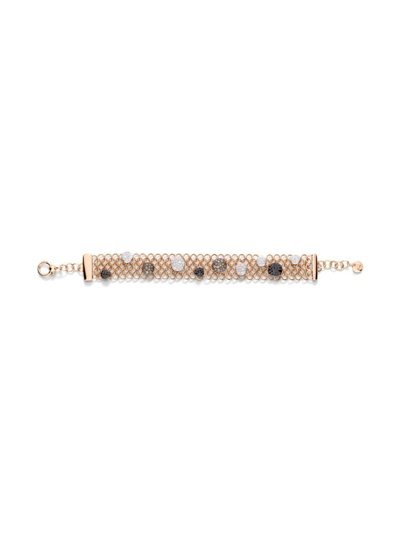 Shop Pomellato 18kt Rose Gold Sabbia Diamond Bracelet In Pink