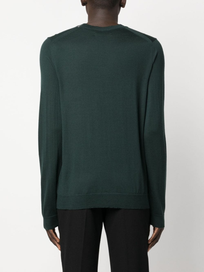 Zadig & Voltaire Slongan Print Knitted Jumper In Green