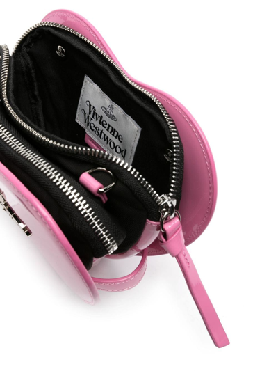 Shop Vivienne Westwood Louise Orb-plaque Crossbody Bag In Pink