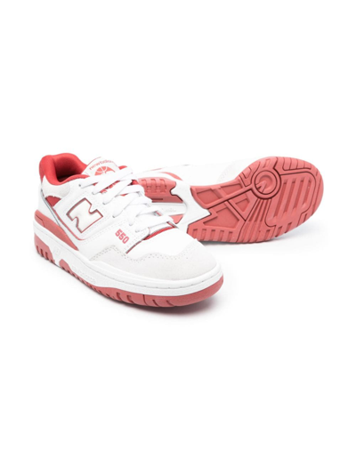 Shop New Balance 550 Lace-up Sneakers In Red