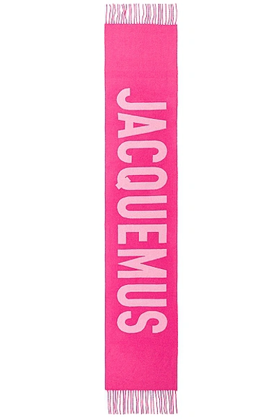 Shop Jacquemus L'echarpe  In Multi Pink