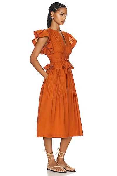 Shop Ulla Johnson Florence Dress In Saffron