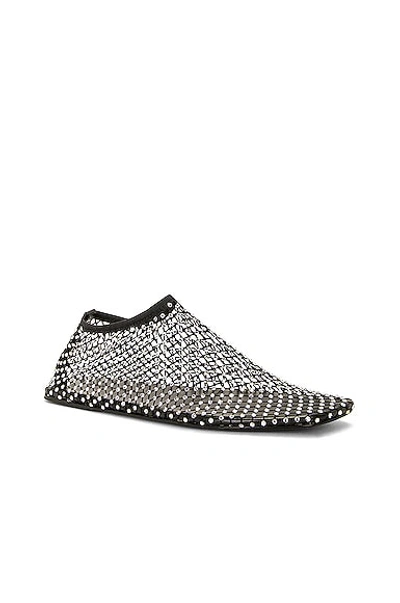 Christopher Esber Mesh Ballerina Flats With Micro Crystals Women In Black