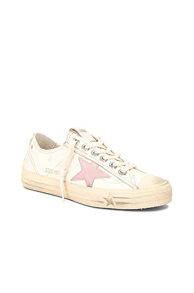 Shop Golden Goose V-star 2 Sneaker In Beige & Antique Pink