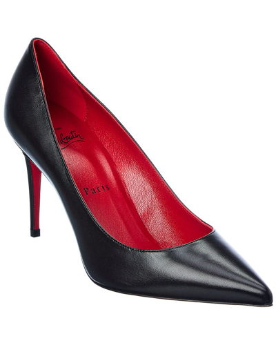 Shop Christian Louboutin Kate 85 Leather Pump In Black