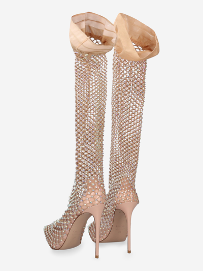 Shop Le Silla Synthetic Fibers Boots In Pink