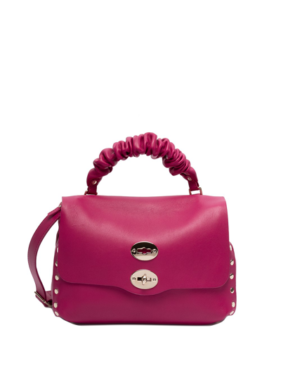 Shop Zanellato Small `postina Heritage Glove Luxethic` Shoulder Bag In Pink