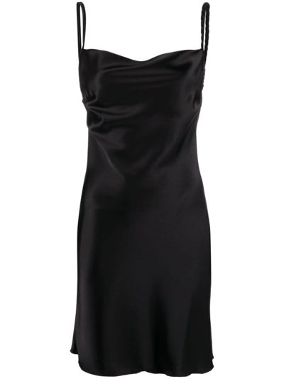 Shop Nanushka `merva` Mini Dress In Black  