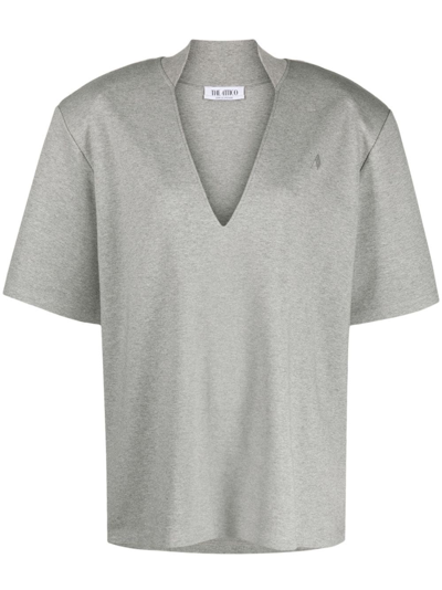 Shop Attico T-shirt In Gray