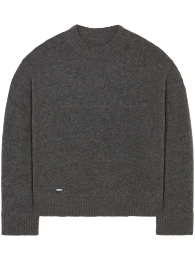 Shop Alanui Finest` Round-neck Sweater In Gray