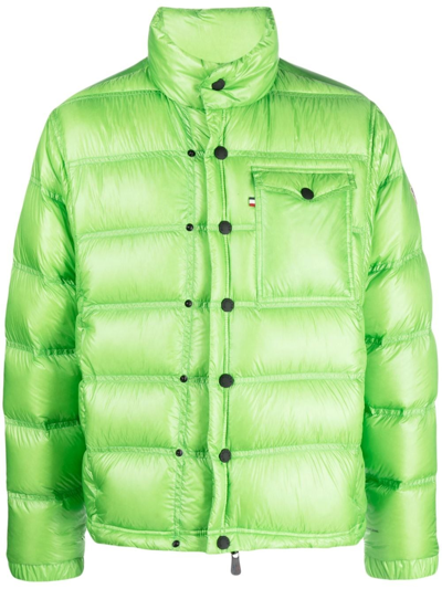 Shop Moncler `raffort` Padded Jacket In Green