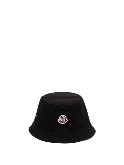Shop Moncler Bucket Hat In Black  