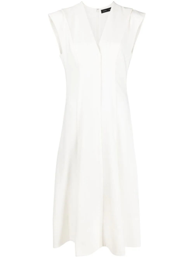 Shop Proenza Schouler Matte Viscose Crepe Dress In White