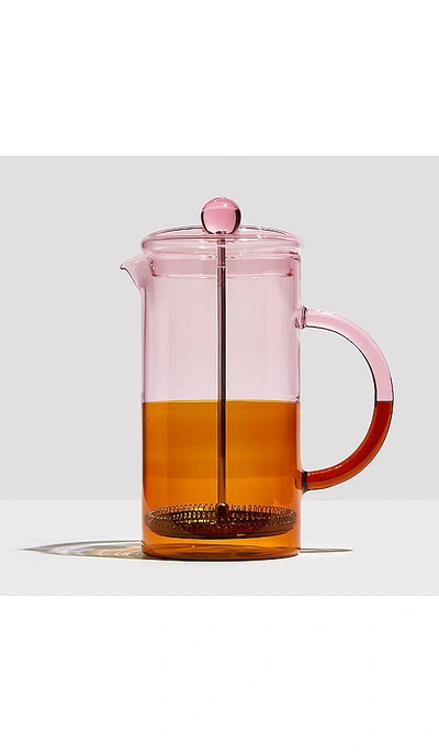 Shop Fazeek Two Tone Coffee Plunger In Pink & Amber