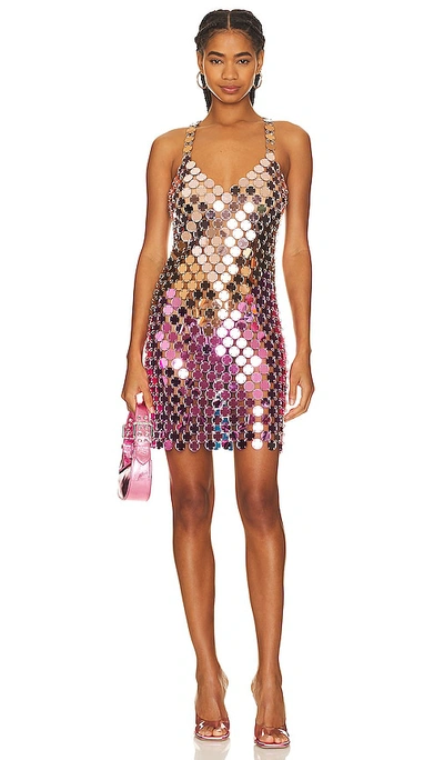 Shop 8 Other Reasons Disc Chain Dress In Pink
