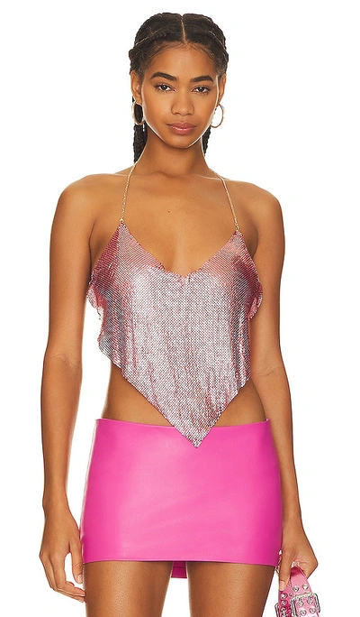 Shop 8 Other Reasons Chain Halter Top In Pink