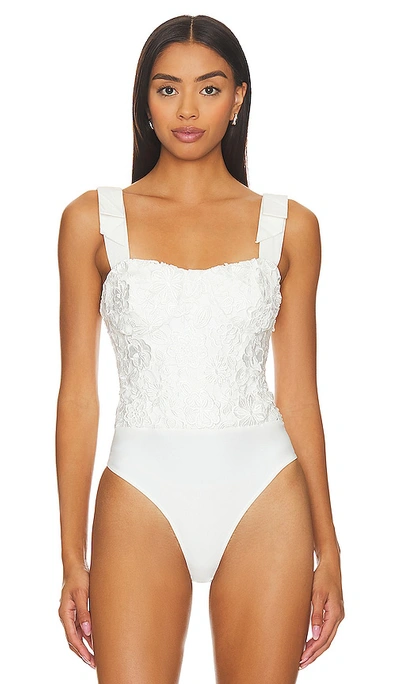 Shop Cami Nyc Paloma Bodysuit In White