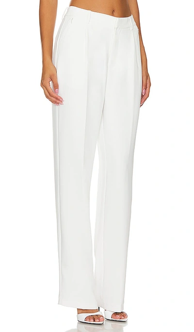 Shop Good American Suiting Column Trouser In Ivory